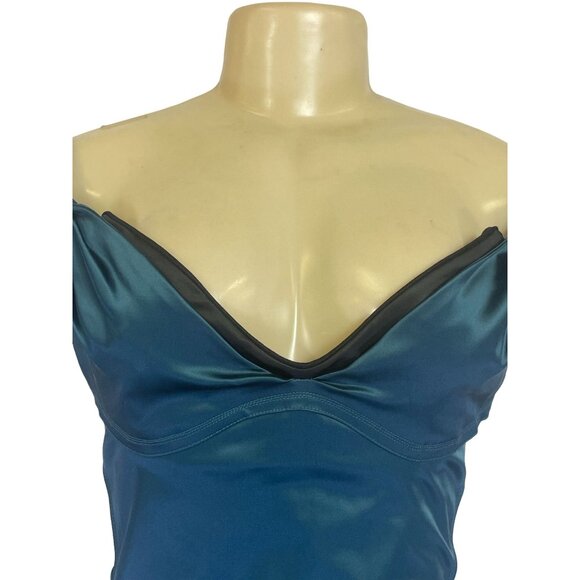 Zacposen Bodycon Back Zipper Girly Glam Dark Green Size 6 Women's Dress - New - Picture 4 of 10